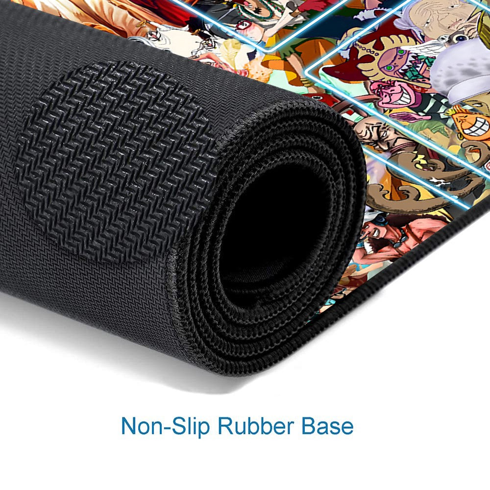 Straw Hat Pirates One Piece Playmat + Free Storage Bag Non-Slip Rubber 24x14 in +122HZWzone (19)