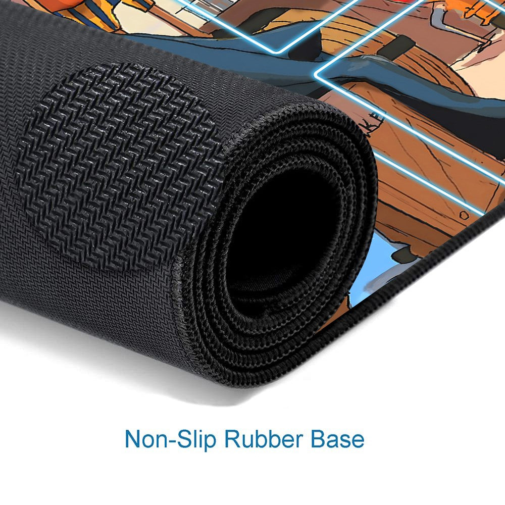 Trafalgar D. Water Law One Piece Playmat + Free Storage Bag Non-Slip Rubber 24x14 in +122HZWzone (24)