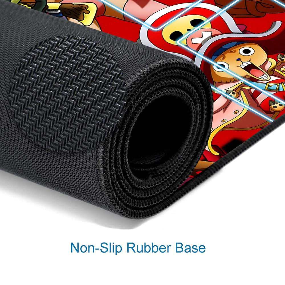 Straw Hat Pirates One Piece Playmat + Free Storage Bag Non-Slip Rubber 24x14 in +122HZWzone (79)
