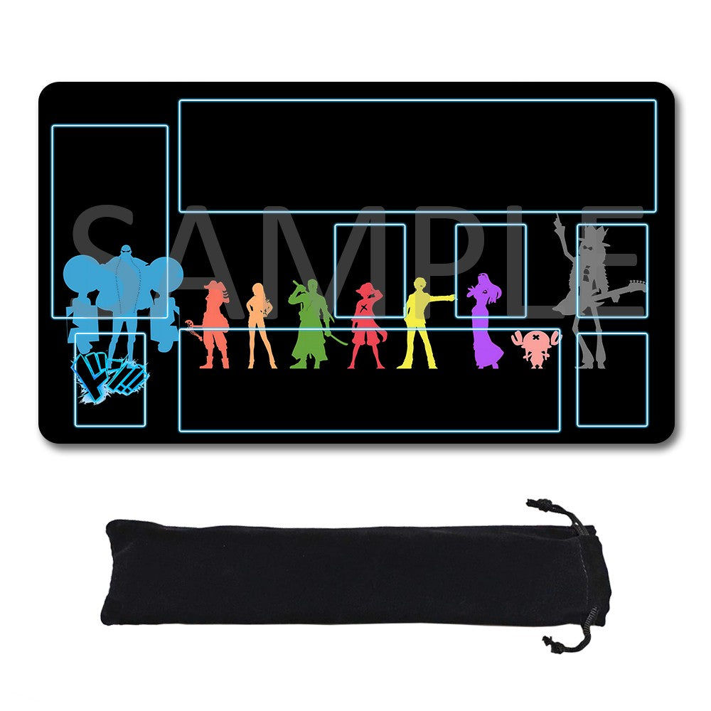 Straw Hat Pirates One Piece Playmat + Free Storage Bag Non-Slip Rubber 24x14 in +122HZWzone (90)