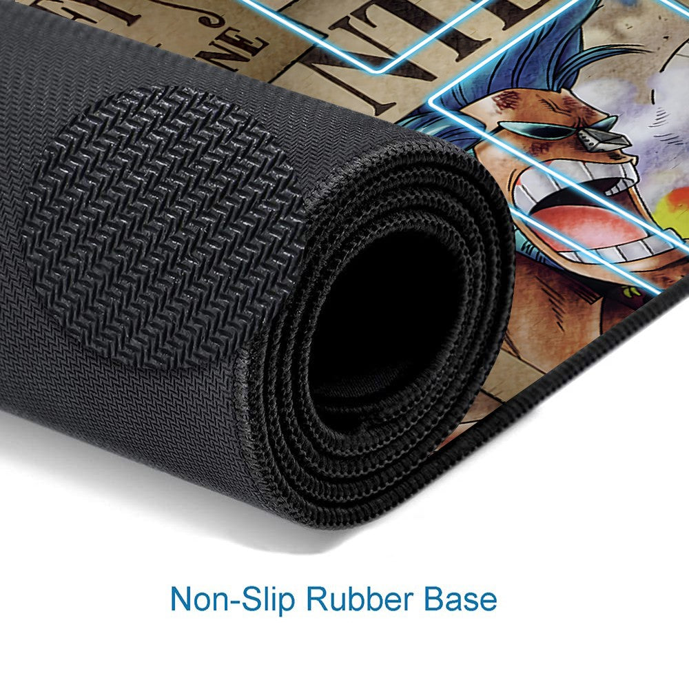 Straw Hat Pirates One Piece Playmat + Free Storage Bag Non-Slip Rubber 24x14 in +122HZWzone (69)