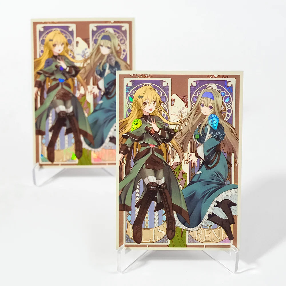 50PCS 63x90mm Cartoon Card Sleeves Holographic Trading Card Sleeves Japanese Card Protector for YGO Game Cards