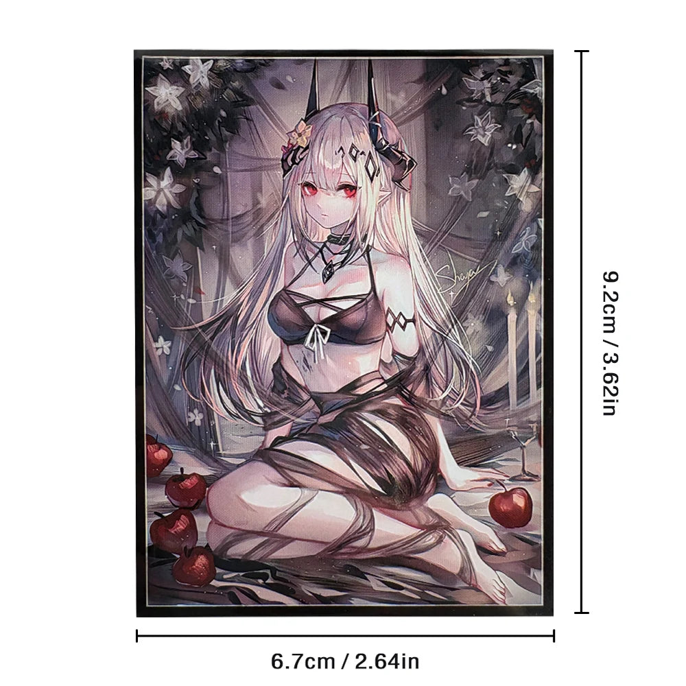 60PCS 67x92mm Cartoon Anime Card Sleeves Trading Card Protector Card Cover Perfect fit PKM/MTG/PTCG Game Cards