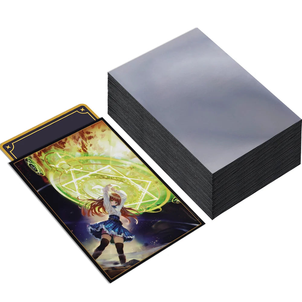 60PCS 67x92mm Glossy Surface Anime Card Sleeves for MGT Card Top Loading Board Game Inner Card Protector for TCG/PTCG Cards