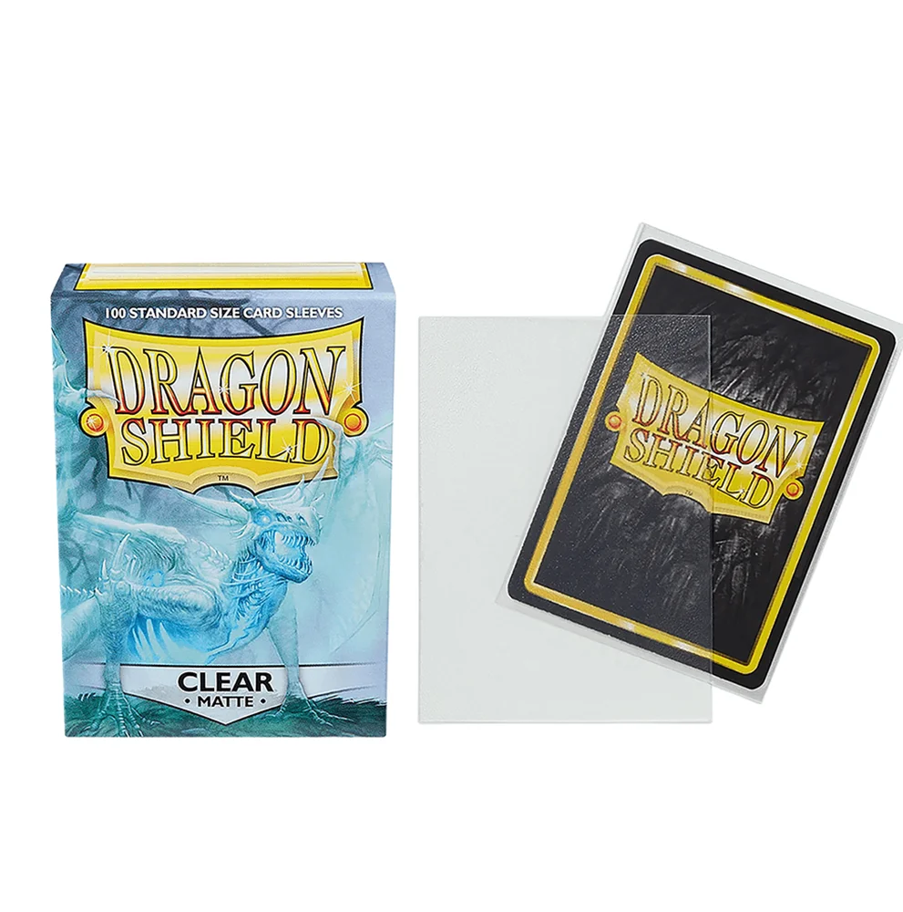 100PCS Dragon Shield Card Sleeve Matte Red/Ivory/Clear/Crimson/Magenta/Black Protector for Trading Cards/ PTCG 66x91mm