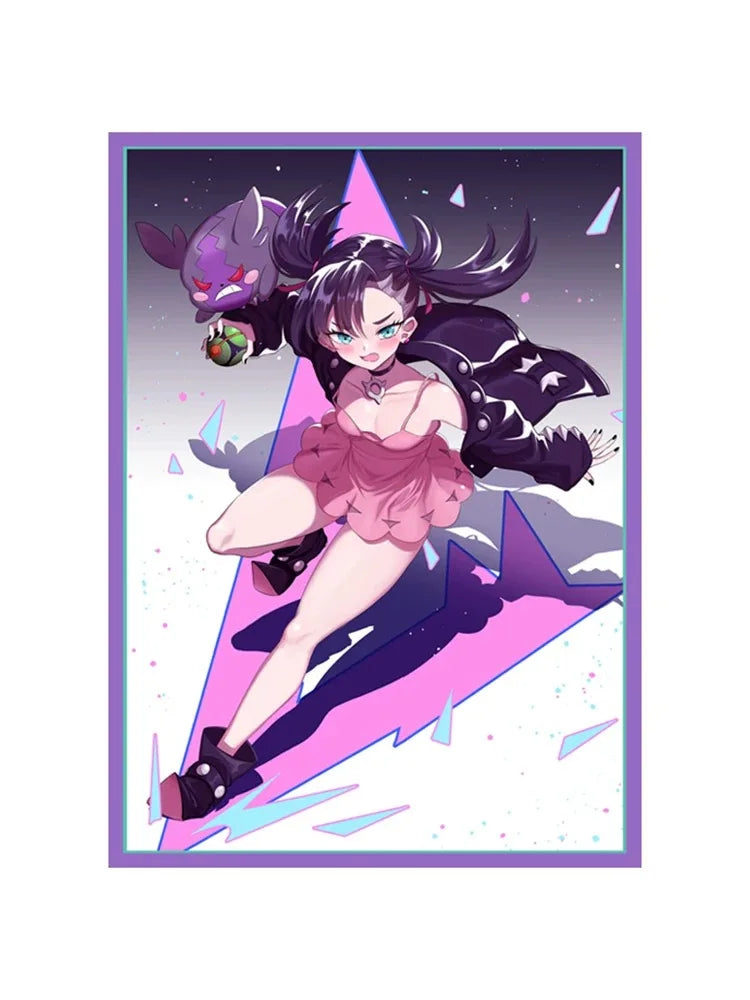 66*91mm Anime Card Sleeves for PTCG/Game Card 50PCS Standard Size Trading Card/Collection Card Sleeves