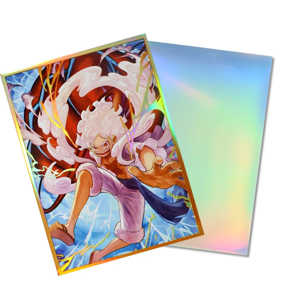 67x92mm Holographic Art Anime Card Sleeves Board Game Trading Card Protector for PTCG/MTG/PKM Game Cards 60PCS