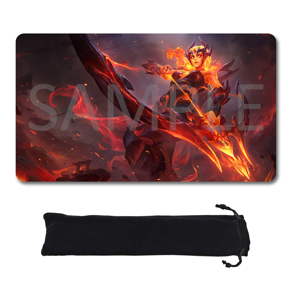 Ashe - League Of Legends Riftbound Playmat 24x14 in