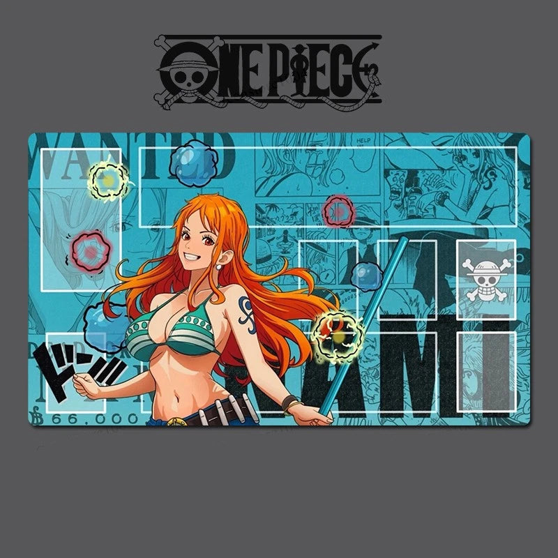 One Piece Nami O-P Table Playmat OPCG TCG CCG Mouse Pad Trading Card Game Desk Mat