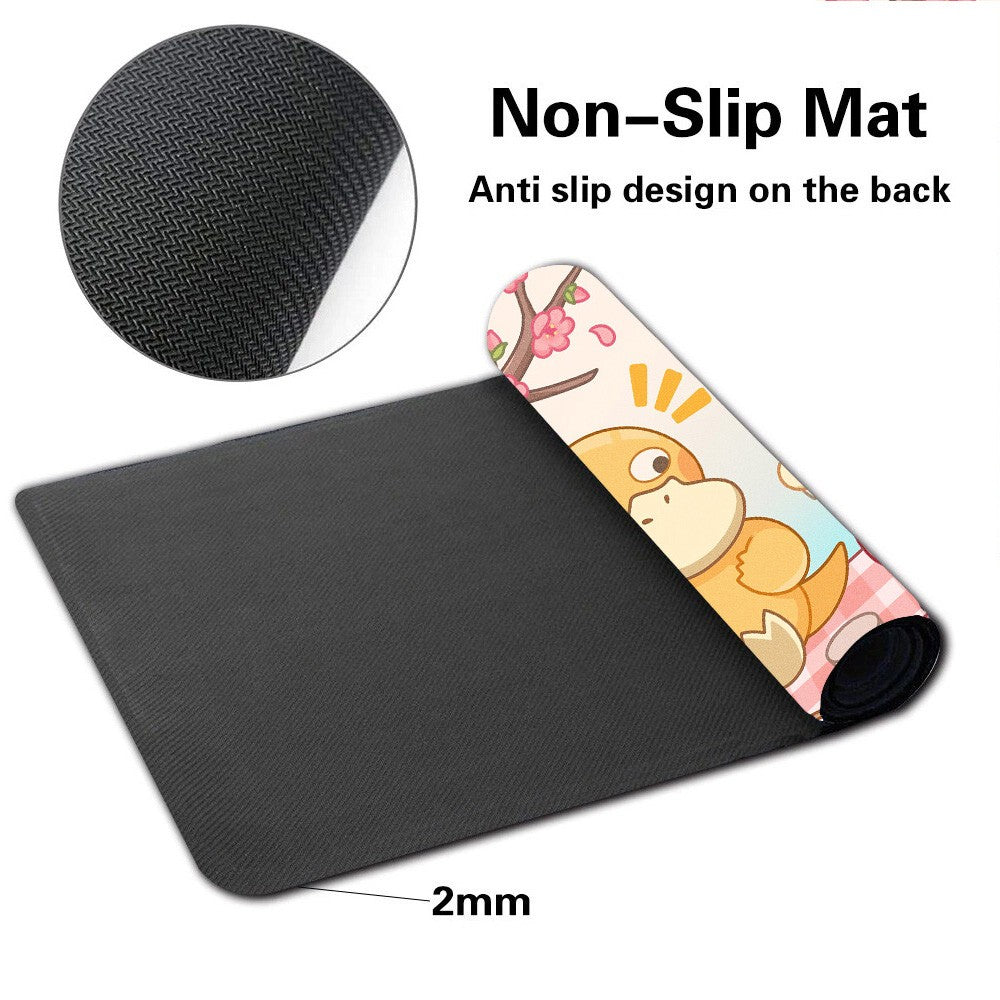 Psyduck Slowpoke Board Game Pokemon Playmat Card Play Mat TCG CCG Pad Mousepad