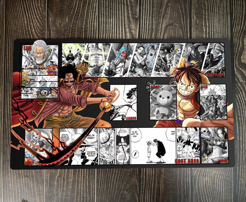 One Piece OPCG TCG CCG Mouse Pad King of the Pirates Playmat Trading Card Game Desk Mat