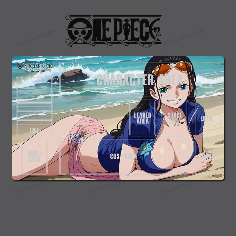 One Piece Nico Robin Playmat CCG OPCG Gaming Trading Card Game Mousepad Deskmat