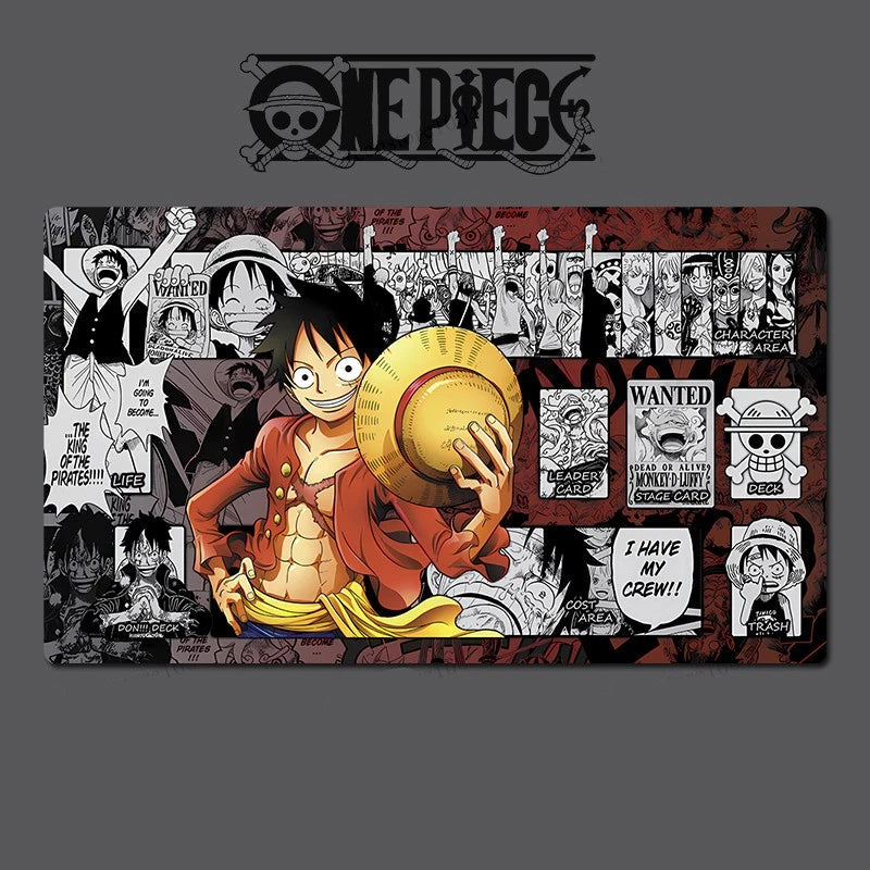 Collage of One Piece character and elements with 'One Piece' logo at the top.