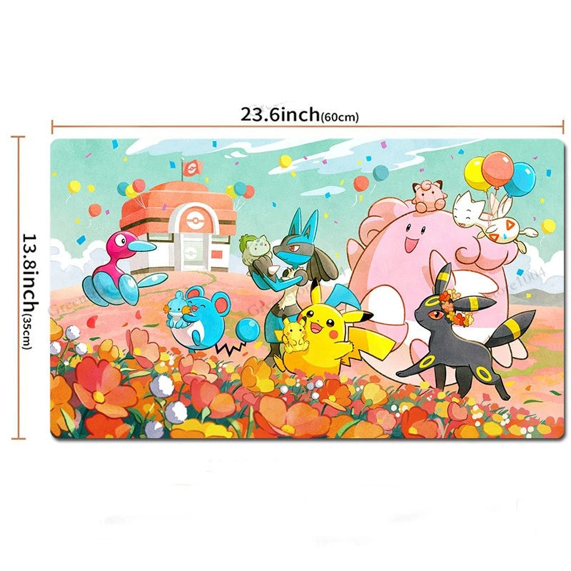 Board Game Pokemon Center Table Playmat TCG CCG Mat Gaming Play Pad Mousepad