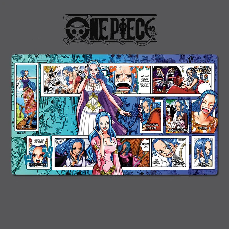 Collage of anime characters with 'One Piece' logo at the top