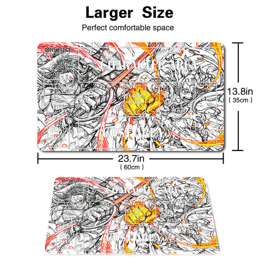 1265200 - Board Game One Piece Playmat with Zone Games Mousepad Play Mat of TCG
