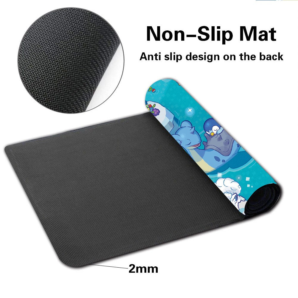 Piplup Board Game Pokemon Table Playmat Card Play Mat TCG CCG Pad Mousepad