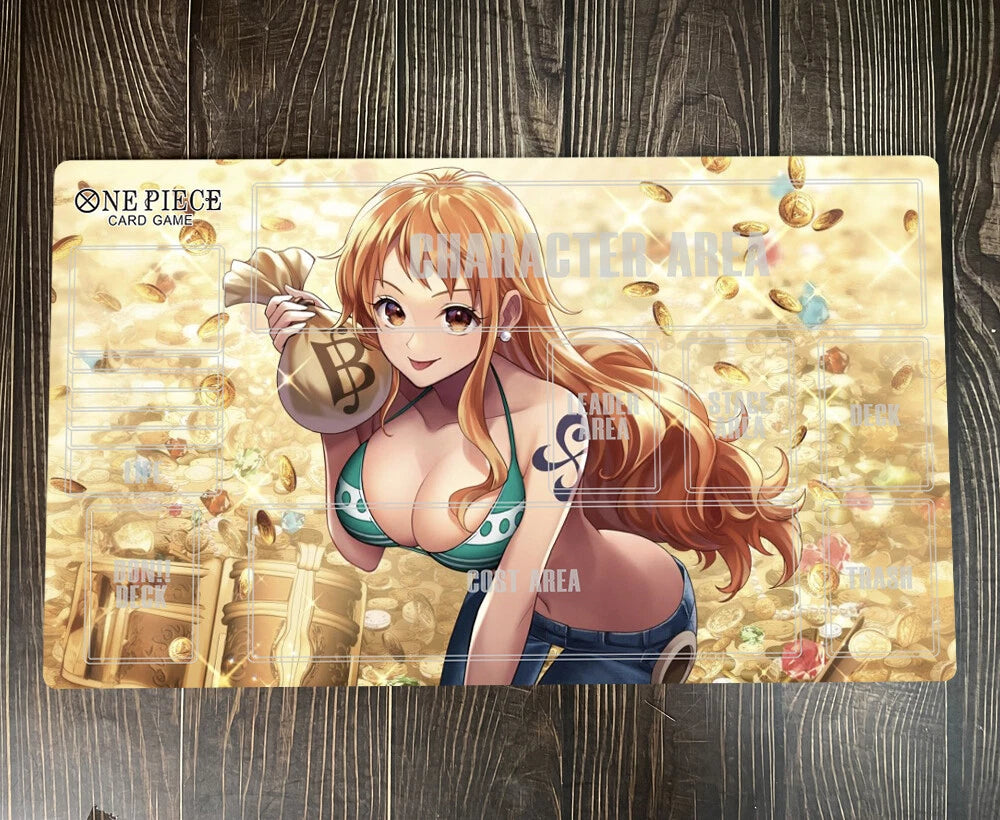 One Piece OPCG TCG CCG Mouse Pad Nami Table Playmat Trading Card Game Desk Mat