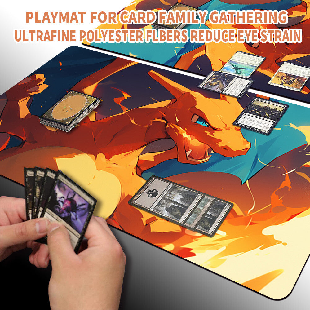 New Pokemon Charizard Playmat Stitched Edge | Pokemon TCG Playmat Stitched Edge | 1351146