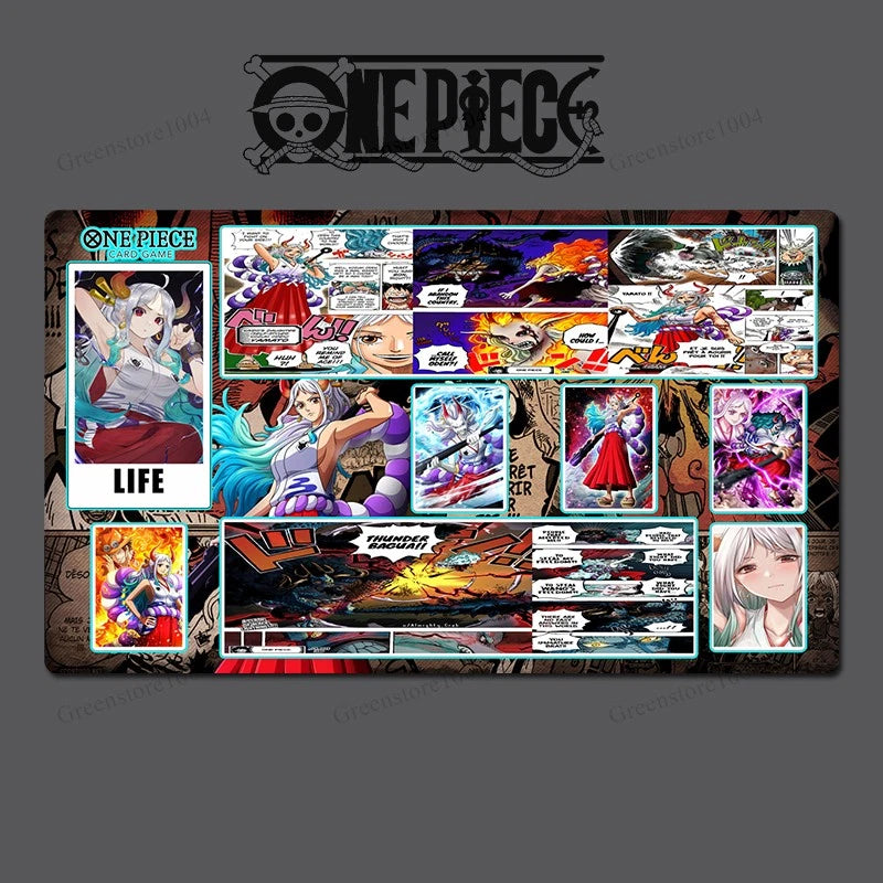 One Piece Yamato O-P Table Playmat OPCG TCG CCG Mouse Pad Trading Card Game DeskMat Mousepad