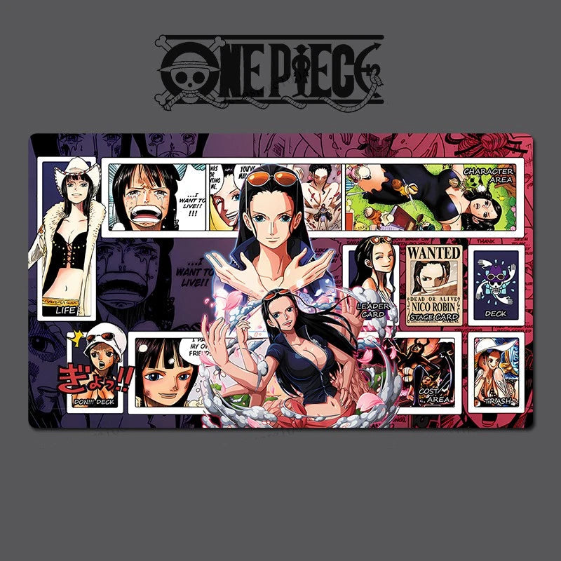 Collage of anime characters with 'One Piece' logo at the top