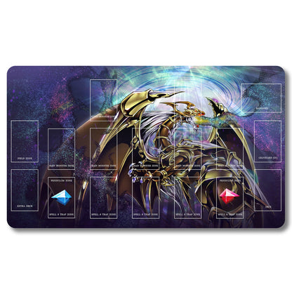 Board Game Peripheral - 1214259- Yugioh Playmat Size 23.6X13.7in Play mats Compatible for TCG OCG CCG Trading Card Game