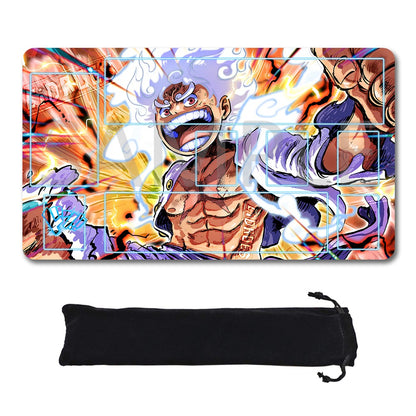 Monkey D. Luffy One Piece Playmat + Free Storage Bag Non-Slip Rubber 24x14 in +122HZWzone (1)