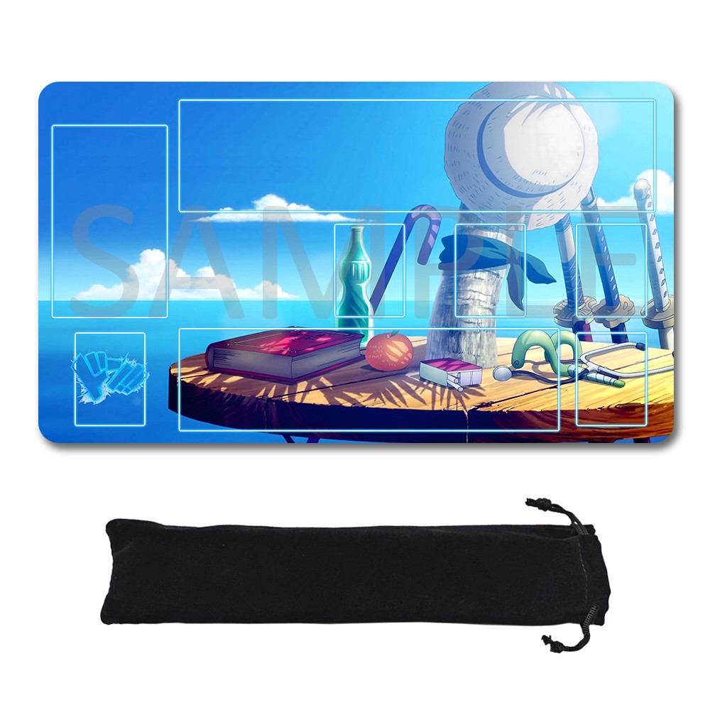 Thousand Sunny One Piece Playmat + Free Storage Bag Non-Slip Rubber 24x14 in +122HZWzone (85)