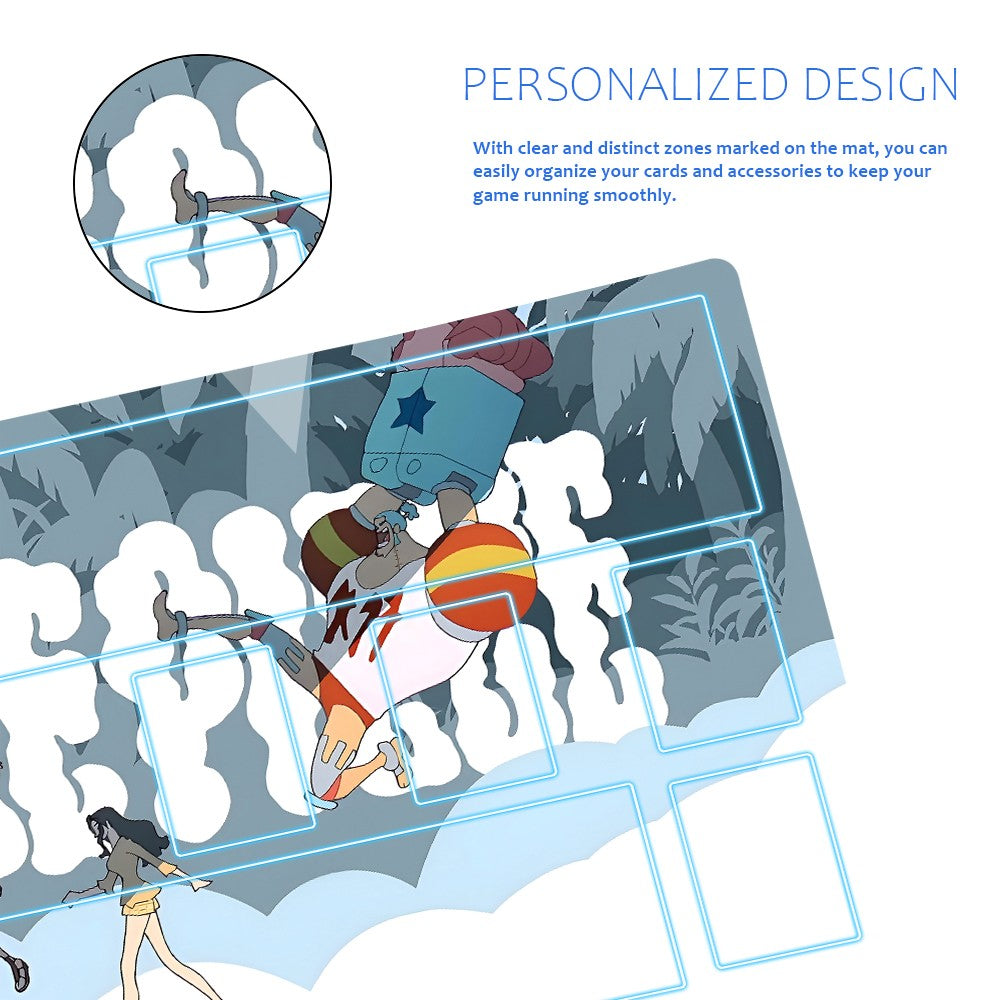 Straw Hat Pirates One Piece Playmat + Free Storage Bag Non-Slip Rubber 24x14 in +122HZWzone (48)