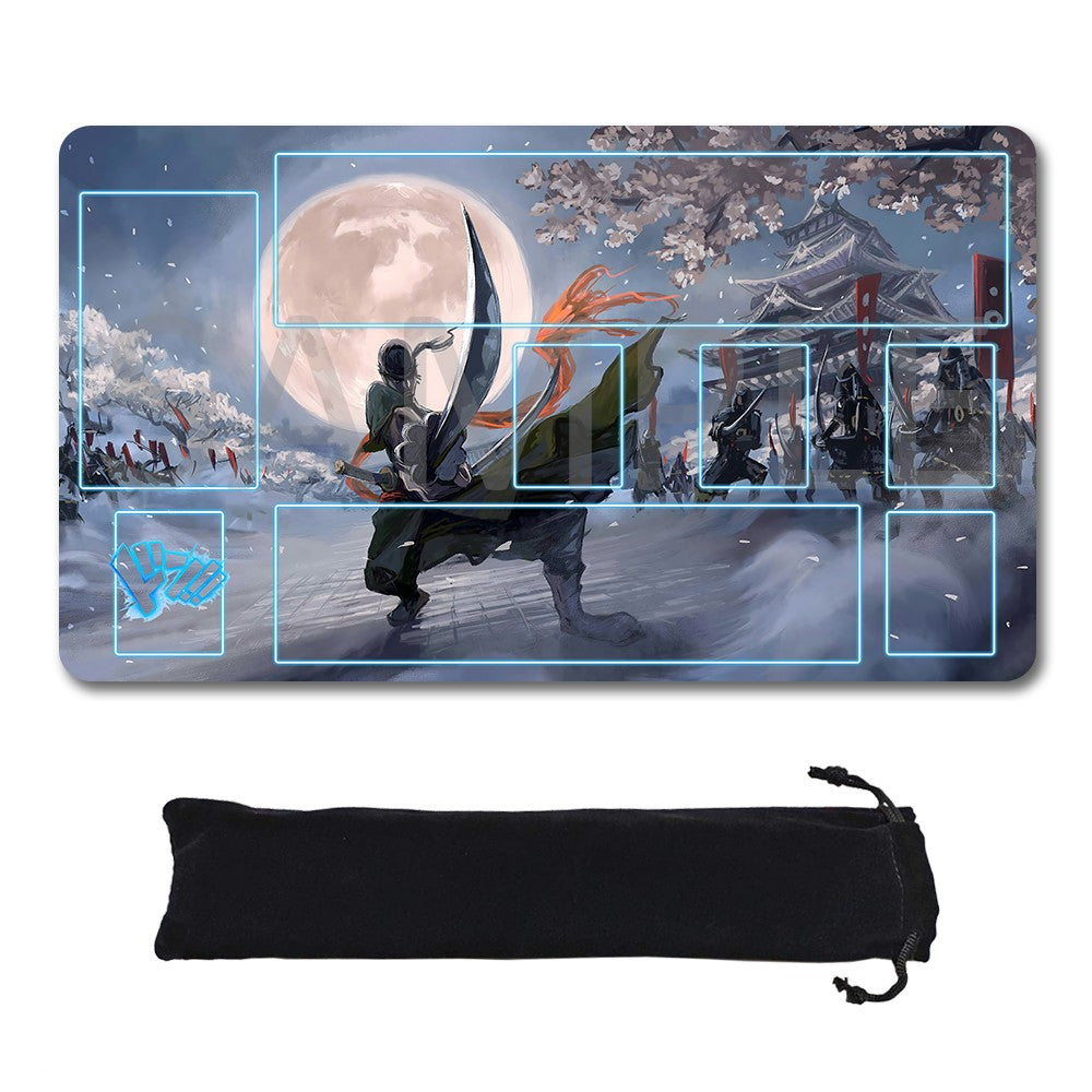 Roronoa Zoro One Piece Playmat + Free Storage Bag Non-Slip Rubber 24x14 in +122HZWzone (92)