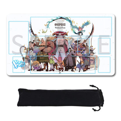 Straw Hat Pirates‌ One Piece Playmat + Free Storage Bag Non-Slip Rubber 24x14 in +122HZWzone (95)