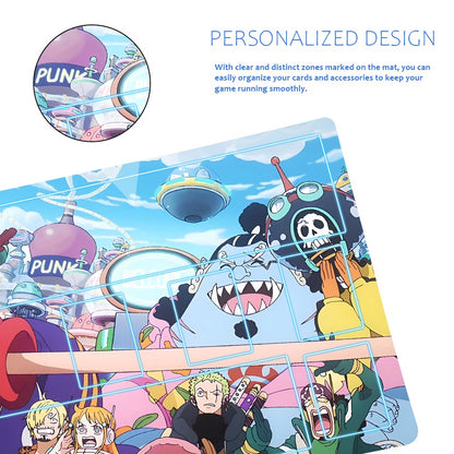 Straw Hat Pirates‌ One Piece Playmat + Free Storage Bag Non-Slip Rubber 24x14 in +122HZWzone (65)