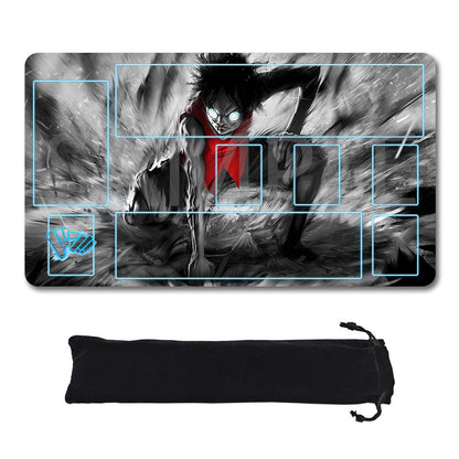Monkey D. Luffy One Piece Playmat + Free Storage Bag Non-Slip Rubber 24x14 in +122HZWzone (73)