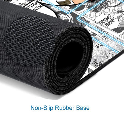 Straw Hat Pirates‌ One Piece Playmat + Free Storage Bag Non-Slip Rubber 24x14 in +122HZWzone (89)