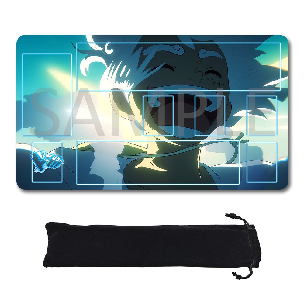 Monkey D. Luffy One Piece Playmat + Free Storage Bag Non-Slip Rubber 24x14 in +122HZWzone (83)