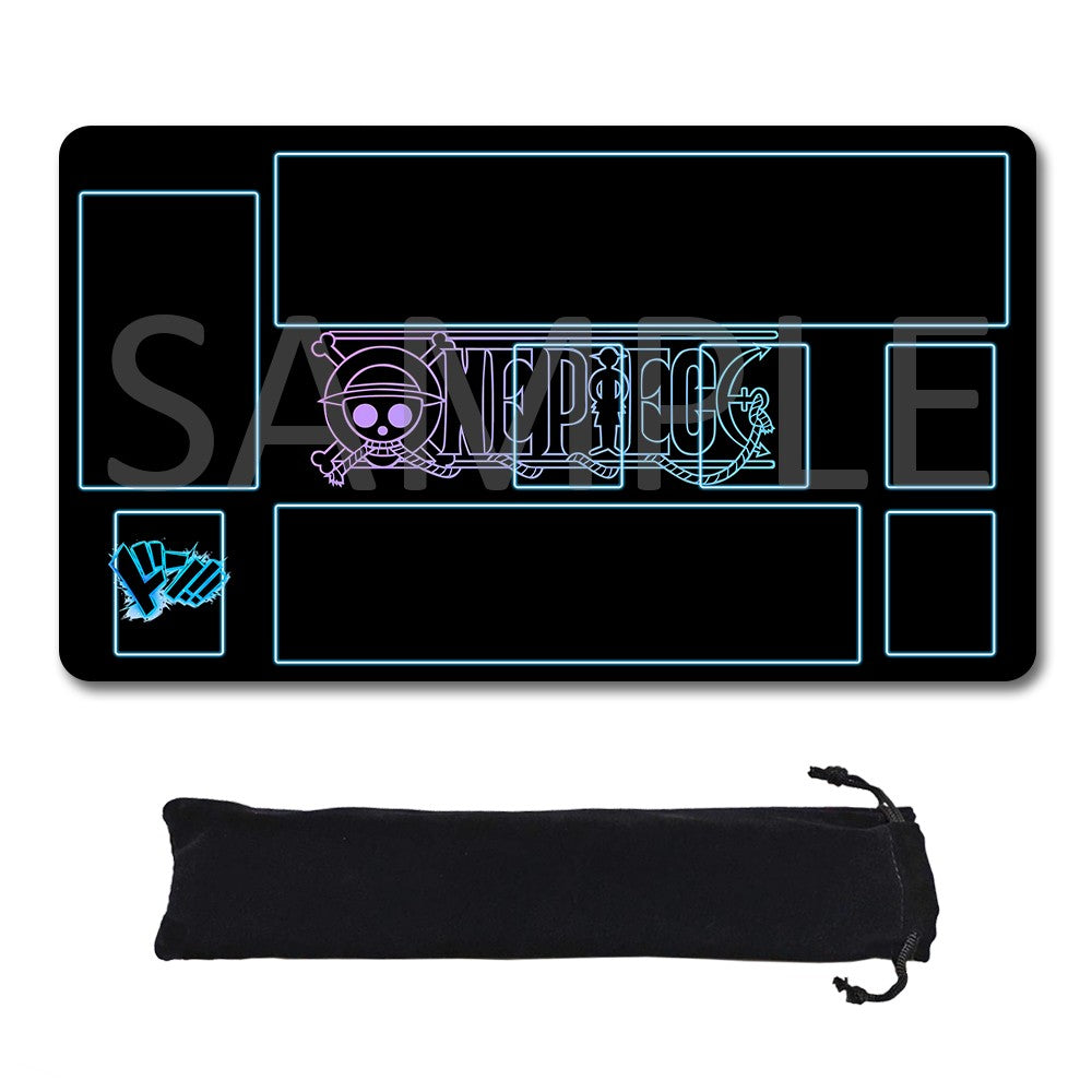 Straw Hat Pirates‌ One Piece Playmat + Free Storage Bag Non-Slip Rubber 24x14 in +122HZWzone (91)