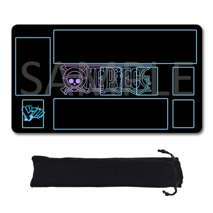 Straw Hat Pirates‌ One Piece Playmat + Free Storage Bag Non-Slip Rubber 24x14 in +122HZWzone (91)