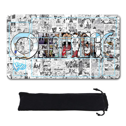 Straw Hat Pirates‌ One Piece Playmat + Free Storage Bag Non-Slip Rubber 24x14 in +122HZWzone (89)