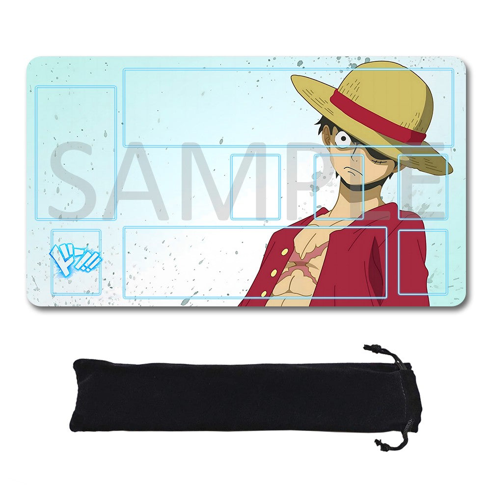 Monkey D. Luffy One Piece Playmat + Free Storage Bag Non-Slip Rubber 24x14 in +122HZWzone (40)