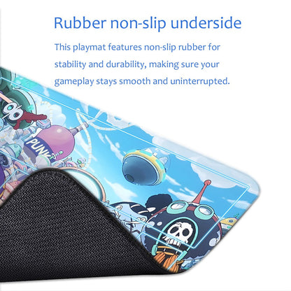 Straw Hat Pirates‌ One Piece Playmat + Free Storage Bag Non-Slip Rubber 24x14 in +122HZWzone (65)