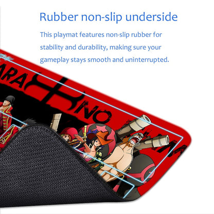 Straw Hat Pirates‌ One Piece Playmat + Free Storage Bag Non-Slip Rubber 24x14 in +122HZWzone (79)