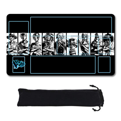 Straw Hat Pirates One Piece Playmat + Free Storage Bag Non-Slip Rubber 24x14 in +122HZWzone (13)