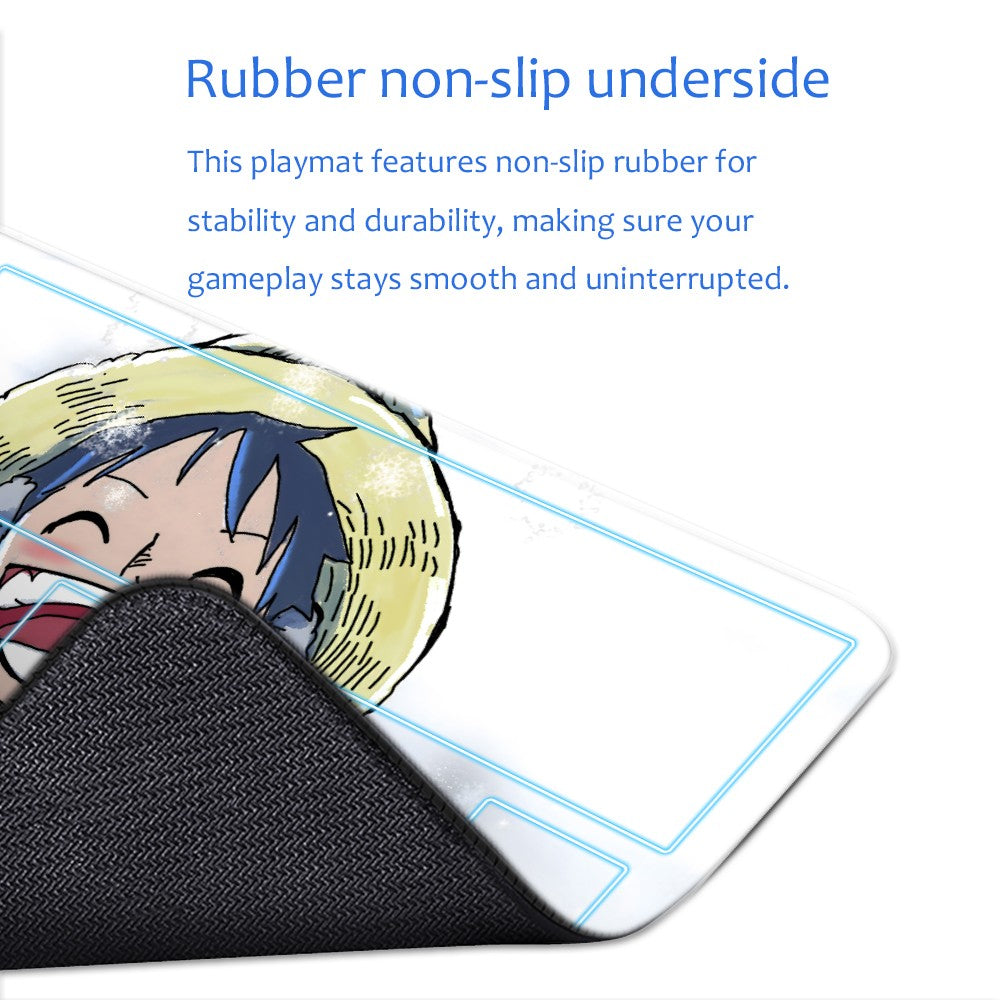 Monkey D. Luffy One Piece Playmat + Free Storage Bag Non-Slip Rubber 24x14 in +122HZWzone (51)