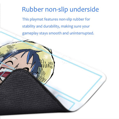 Monkey D. Luffy One Piece Playmat + Free Storage Bag Non-Slip Rubber 24x14 in +122HZWzone (51)