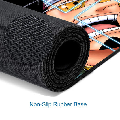 Straw Hat Pirates One Piece Playmat + Free Storage Bag Non-Slip Rubber 24x14 in +122HZWzone (30)