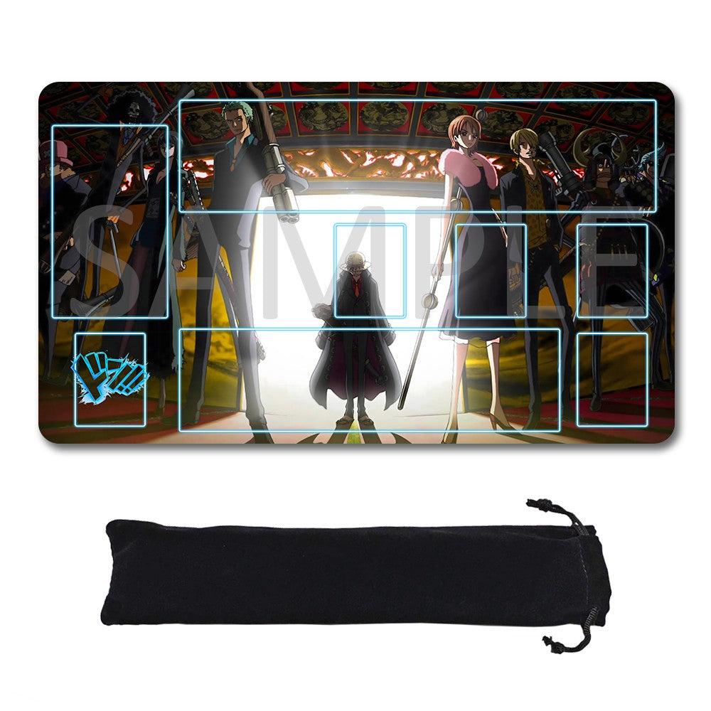Red-Haired Pirates One Piece Playmat + Free Storage Bag Non-Slip Rubber 24x14 in +122HZWzone (39)