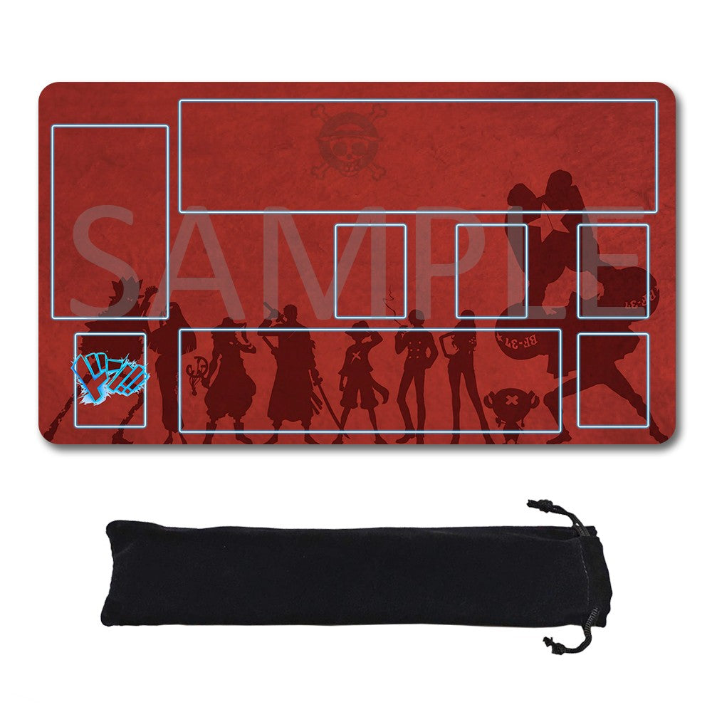 Straw Hat Pirates‌ One Piece Playmat + Free Storage Bag Non-Slip Rubber 24x14 in +122HZWzone (67)