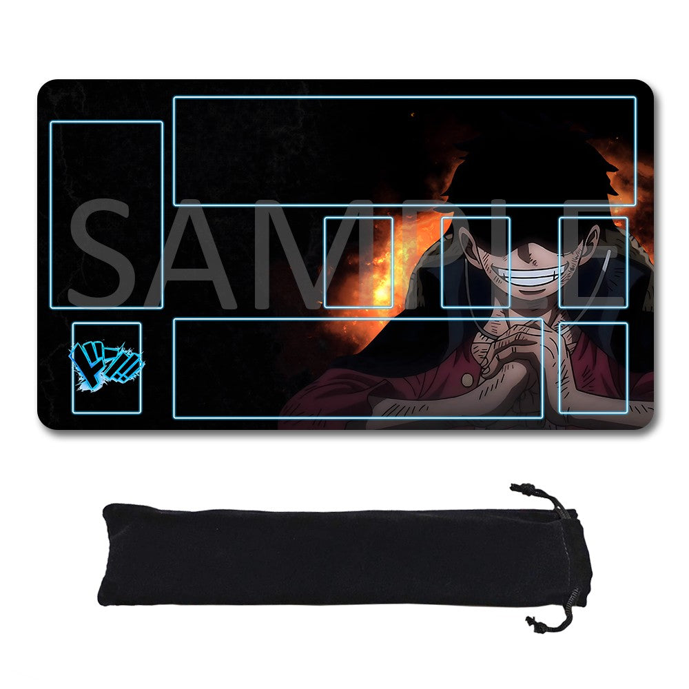 Monkey D. Luffy One Piece Playmat + Free Storage Bag Non-Slip Rubber 24x14 in +122HZWzone (80)