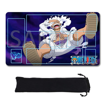 Monkey D. Luffy One Piece Playmat + Free Storage Bag Non-Slip Rubber 24x14 in +122HZWzone (15)