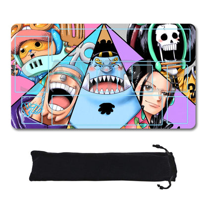 Straw Hat Pirates One Piece Playmat + Free Storage Bag Non-Slip Rubber 24x14 in +122HZWzone (7)